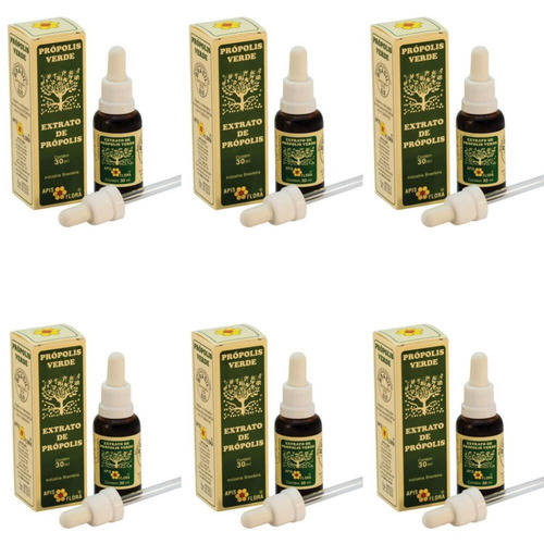 Apis Flora Extrato De Própolis Verde 30ml (kit C/06)