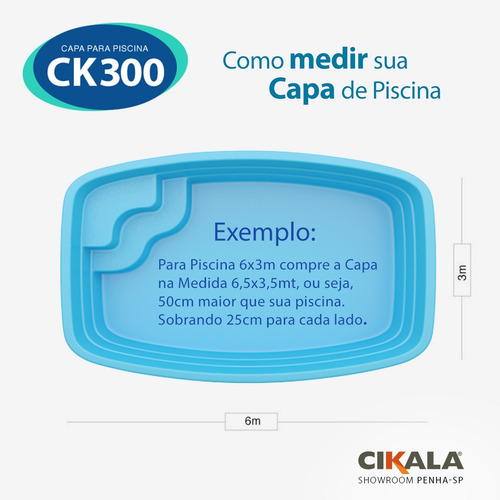 Imagem 5 de 7 de Lona Para Piscina 6,5x3,5 Mt Térmica + Proteção Sujeira