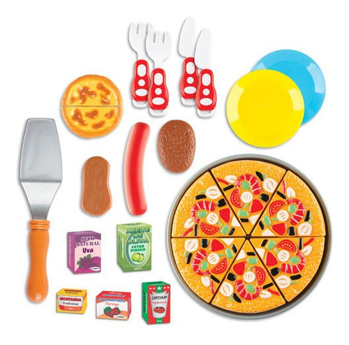 Imagem 2 de 2 de Kit Food Delivery Pizza Com Velcro Braskit 8602