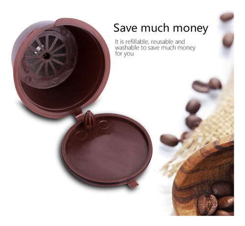 Café Recargable Reutilizable 5 Piezas Juego De Filtros De