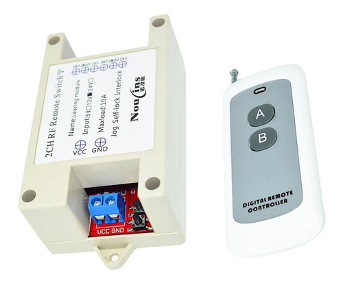 Imagen 1 de 8 de 12v Interruptor De Control Remoto 2-canales 433m 2-botón