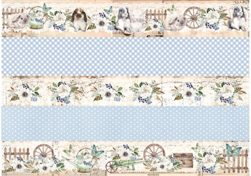 La Tiendita Shabby Chic  Lamina De Seda 50x70 Pascua Pasc9