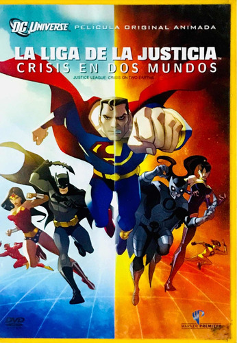 La Liga De La Justicia: Crisis En Dos Mundos Dvd Seminuevo