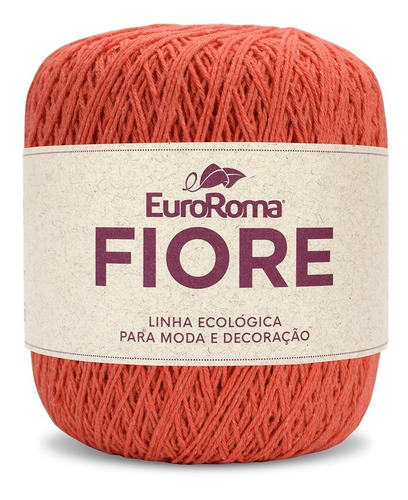 Linha Tricô Crochê Barbante Fiore 2 - 8/4 500m 150g Euroroma Cor Laranja 750