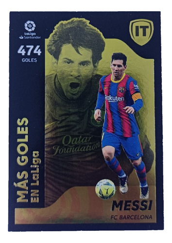 Figurita Lionel Messi Importada La Liga Barcelona Panini 