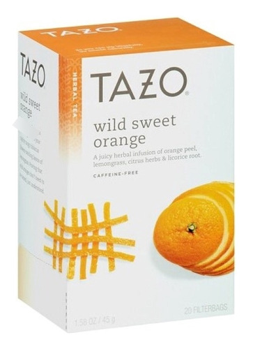 Starbucks Tazo Tea Wild Sweet Orange Te Citricos Sin Cafeina