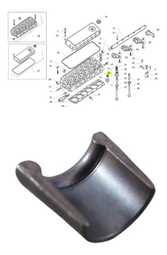 Semi Cojinete De Valvula Cursor Cavallino Stralis Iveco