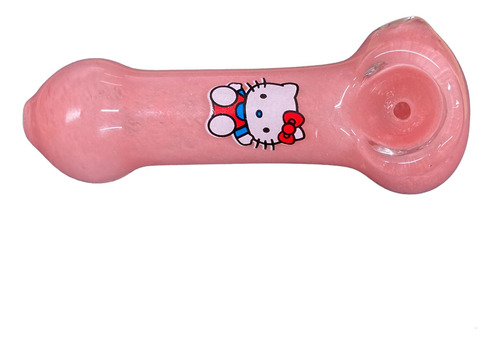 Cachimbo Pipe De Vidro Artezanal Hello Kitty