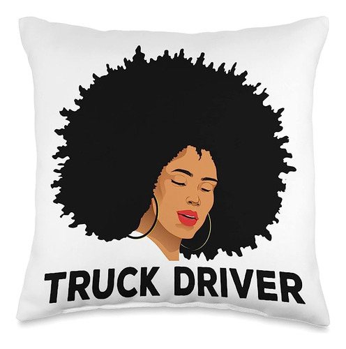 Truck Driver Women Men Driver Truckers Afro American Almohad