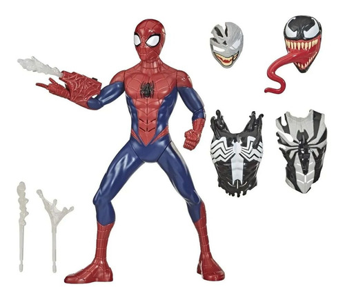 Imagen 1 de 1 de Spiderman Equipo De Venom Sonidos Maximum Venom Hasbro 34cms