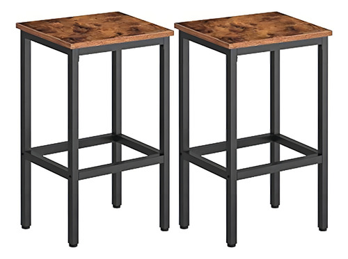 Taburetes De Bar Hoobro, Juego De 2 Sillas De Bar Con Reposa