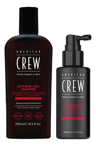 Shampoo Y Loción Anticaída American Crew Anti Hair Loss