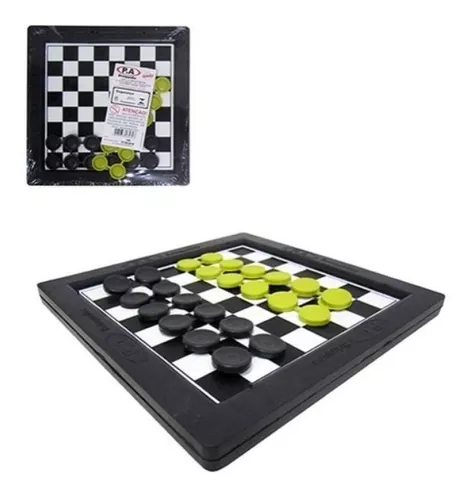 Jogo de Damas 24 Peças e Tabuleiro 60 x 50 cm – Bilharmais®