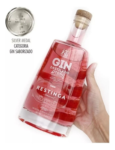 Box Regalo Gin Restinga Otoño + 2 Vasos Negros Grabados