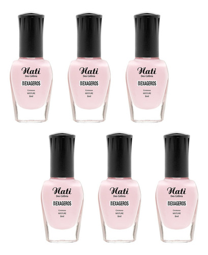 Imagem 1 de 2 de Esmalte Nati 5free - Misture - 8 Ml - Kit Com 6 Frascos