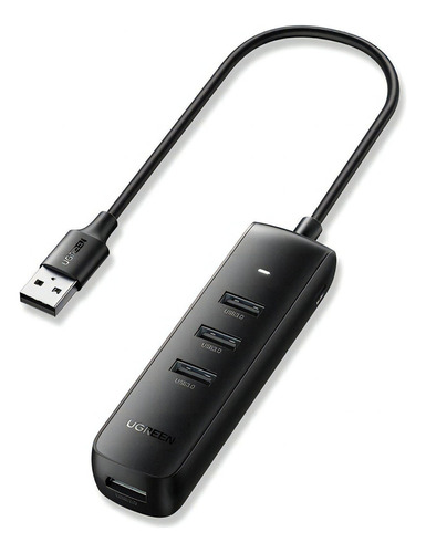 Adaptador Ugreen Hub Usb 3.0 con puerto de alimentación micro USB