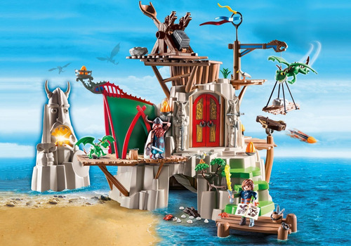 Playmobil 9243 Fortaleza De Berk Dragons Geobra