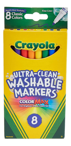 Rotuladores De Líneas Finas Crayola Ultra Clean Y Lavables