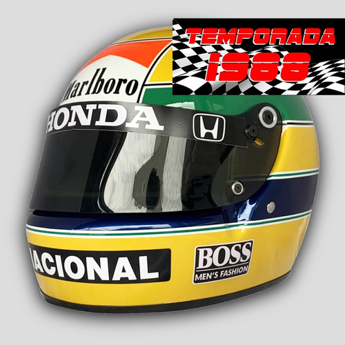 Casco F1 Ayrton Senna 1988
