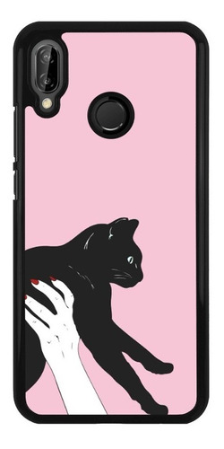 Funda Protector Uso Rudo Para Xiaomi Gato Fondo Rosa Mano