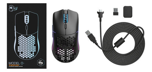 Mouse Glorious Model O Inalámbrico Matte Black Negro