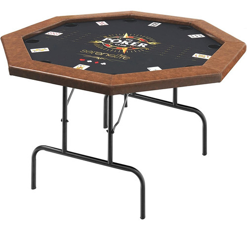 Mesa De Juego Plegable Octogonal Portátil Para 8 Jugadores