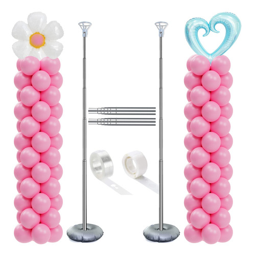 Decojoy Juego De 2 Soportes De Columna Para Globos, Soportes