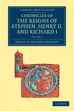 Libro Chronicles Of The Reigns Of Stephen, Henry Ii, And ...