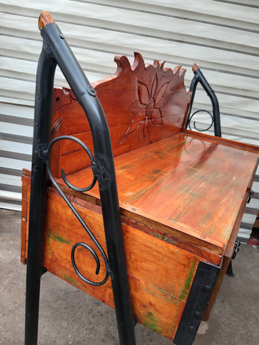 Mueble Rustico De Madera Y Hierro