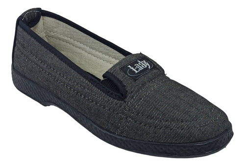 Zapatilla Pancha Lady Señora Lona Frescas Comodas Elastico