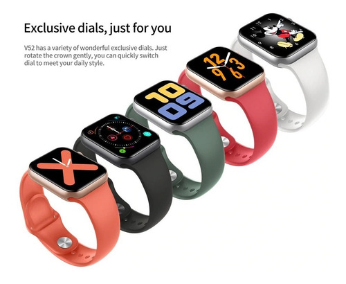 Relogio Smartwatch V52 40mm - Com 2 Pulseiras