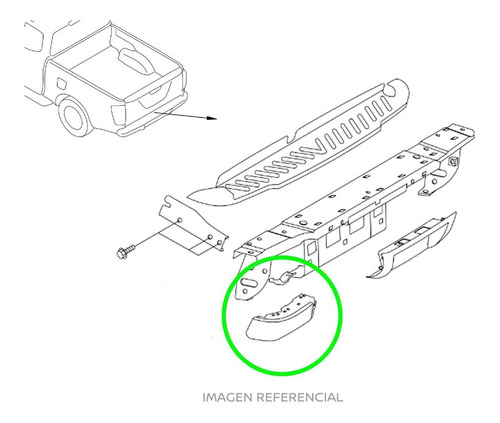 Esquina Derecha Parachoques Trasero Nissan Np300 Original