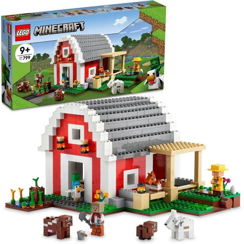 Kit De Construcción Lego Minecraft El Granero Rojo 21187 Cantidad de piezas 799