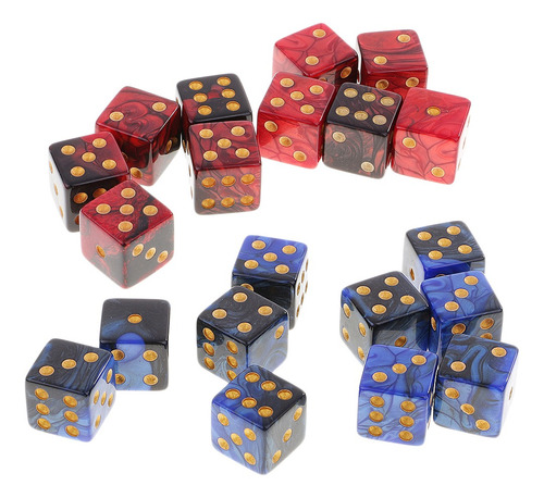 20x Diy Dados De Seis Caras D6 Dados Para Jugar