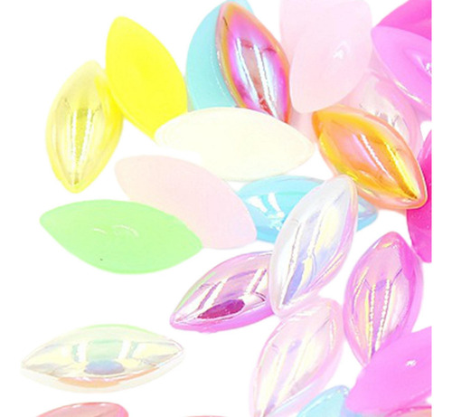 50 Piezas Coloridas Con Forma De Gota De 15 X 7 Mm Para