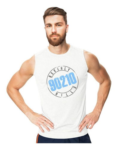 Playera Sin Mangas 90210 Beverly Hills Tank Top Gym Retro 