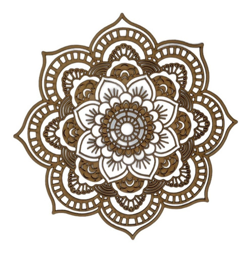 Imagen 7 de 9 de Mandala En Mdf Corte Laser