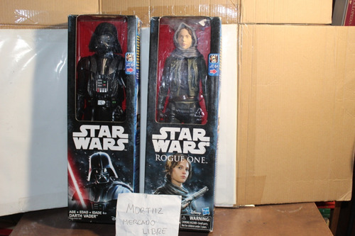 Paq Figuras Star Wars Darth Vader Jyn Erso Disney Accesorios (Usado)