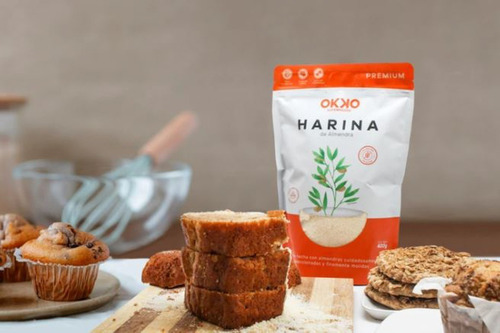 Harina De Almendra 400g Okko 100% Natural Sin Gluten