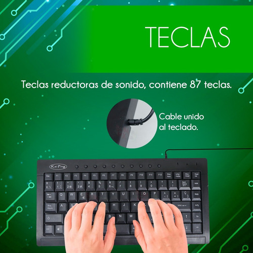 Mini Teclado Usb Multimedia En Español Pc Windows Delgado