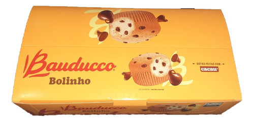 Caixa Com 16 Bolinho Gotas De Chocolate Bauducco 16x40g=640g