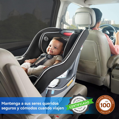 Paquete De 2 Cortinas Para Ventana De Automóvil, Cortinas
