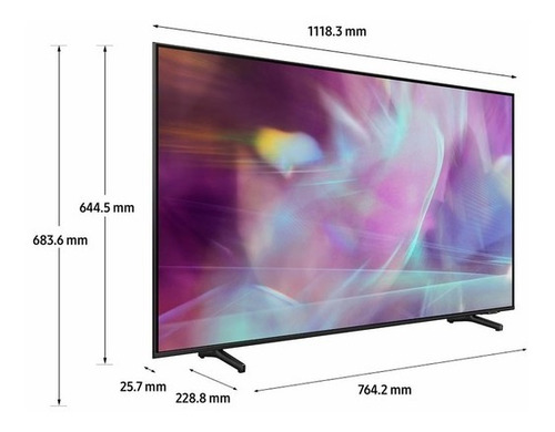 Imagen 8 de 9 de Tv Samsung 50 127 Cm 50q60aa 4k-uhd Qled Plano Smart Tv