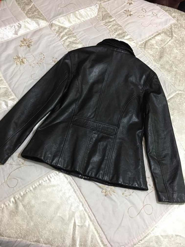 Wilsons Chamarra De Piel Para Dama Talla M Color Negra (Usado)