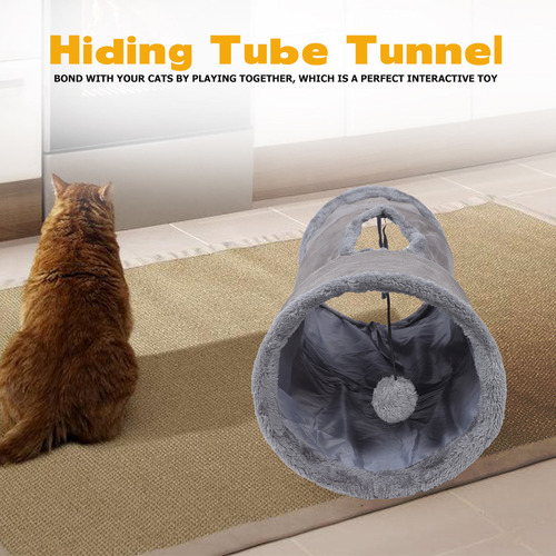 Túnel Para Gatos, Juguete Plegable, 1 Unidad, Divertido Tubo
