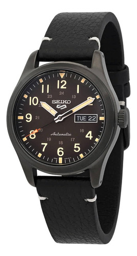 Seiko Srpg41 Seiko 5 Reloj Deportivo Para Hombre, Color Negro, 39,4 Mm, Acero Inoxidable