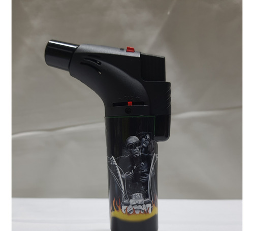 Encendedor Techno Angle Torch Chulo Calavera Tatto Caja 15pz