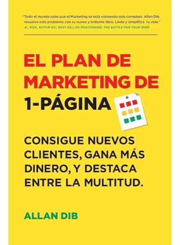 El Plan De Marketing De 1-página Tapa Blanda - Allan Dib