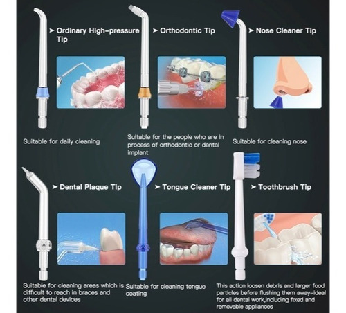 Imagen 4 de 6 de Irrigador, Ducha Dental Brackets Portátil Profesio Completo