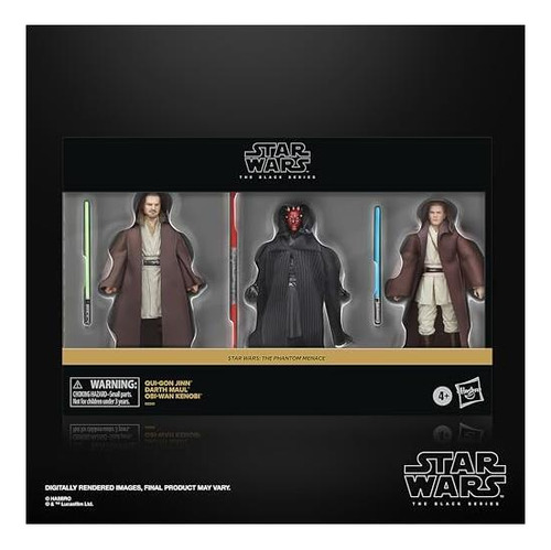 Star Wars The Black Series Qui-gon Jinn, Darth Maul, Obi-wan